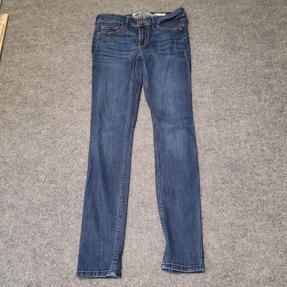 Hollister Jeans Womens Size 3R Dark Wash Super Skinny Low Rise Denim Stretch
